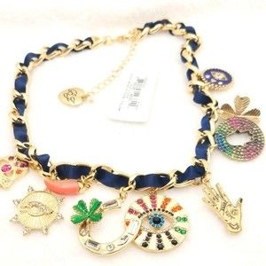 BETSEY JOHNSON PROTECT YA NECK  NECKLACE